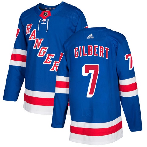 Adidas Men New York Rangers #7 Rod Gilbert Royal Blue Home Authentic Stitched NHL Jersey
